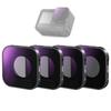 NEEWER ND Filter Set 4 Pieces Plastic HD Optical Glass Ultra Thin Lens Filter Neutral Density Filter Action Camera Filter Lens Filter Compatible Hero
