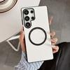 For Samsung Galaxy S25 Ultra Magnetic Case Anti-Drop PU Leather + TPU Cover