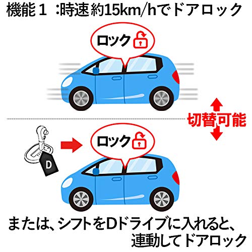 Расширить Торговый Prius 50 Серии (Ранние и поздние модели) Комплект автоматической блокировки дверей, связанный со скоростью, со световым сигналом подтверждения