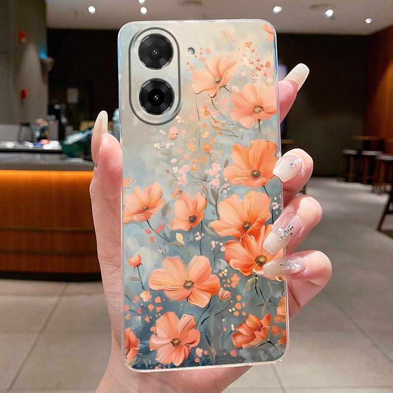 Чехол для Xiaomi Redmi A5 Цветок Бабочка Чехлы для Телефона для Redmi A5 4G Мягкий Силикон Прозрачный Funda TPU Защитная Задняя Крышка