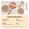 Hanging Rope Bath Body Brush Wooden Handle Body Scrub Brush Long Handle Brush  Daily Body Care