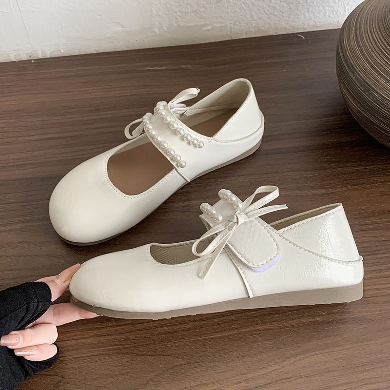 Красивые с юбкой, не устают, туфли Мэри Джейн на плоской мягкой подошве, женские летне-осенние новые балетки серебристые одинарные туфли