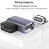 Magnetic USB-C Adapter Angled Design 11-Pin Mini Type-C Adapter Supporting PD 100W 5A Fast Charge 480Mbps Data Transfer Rate for MacBook Laptop