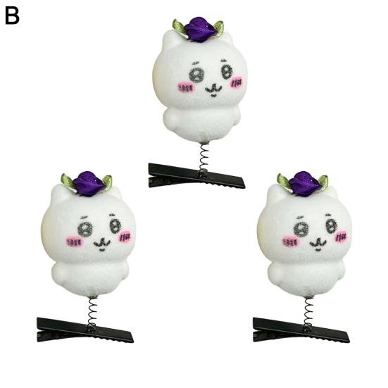 3 шт./компл. шпильки для волос для девочек в форме мультфильма, заколки для волос с весенним дизайном, легко украшать, аксессуары для волос ручной работы