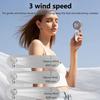 Mini Handheld Fan USB Rechargeable 3 Speed Air Cooling Fan for Outdoor Travel Portable Hand Held Small Pocket Fan