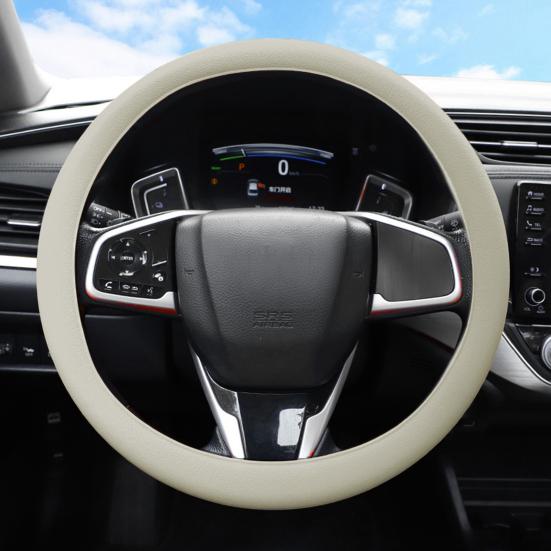 Силиконовый чехол на руль, однотонный, износостойкий, нескользящий дизайн, простая установка, универсальный защитный чехол на руль.