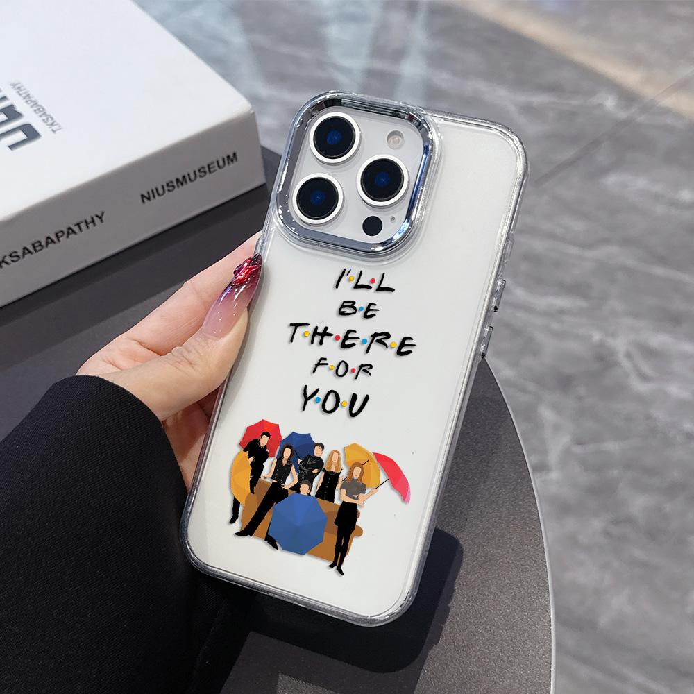 Чехол для телефона с изображением популярного ТВ-шоу «Друзья» для iPhone 17 16e 16 15 14 13 12 11 mini Pro Max X XR XSMAX 8 7 Air Plus Прозрачный Мягкий Чехол