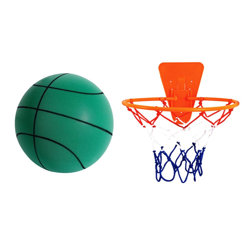 Бесшумный баскетбольный мяч из пены Размер 7/5 Рифленый безвоздушный пенопластовый баскетбольный мяч для тихого дриблинга, тренировок в помещении, бесшумный отскок