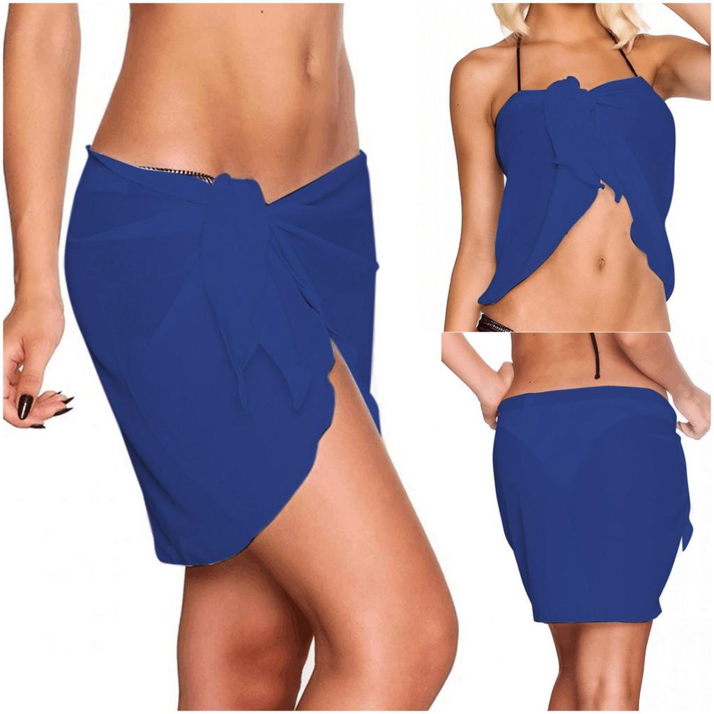Women's Sexy Solid Color Beach Skirt Swimwear Cover Up