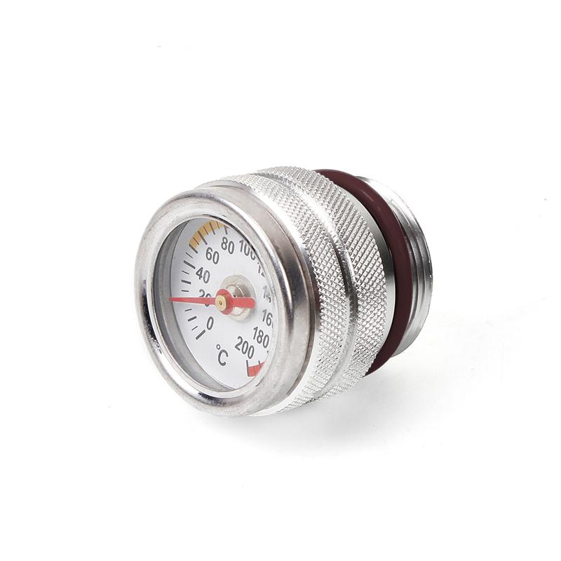 M30X1.5 Motorcycle Fuel Cap Tank Oil Temperature Gauge Engine Valve Cover Oil Filler Cap For 87-98 Kawasaki 650 KLR CAP021
