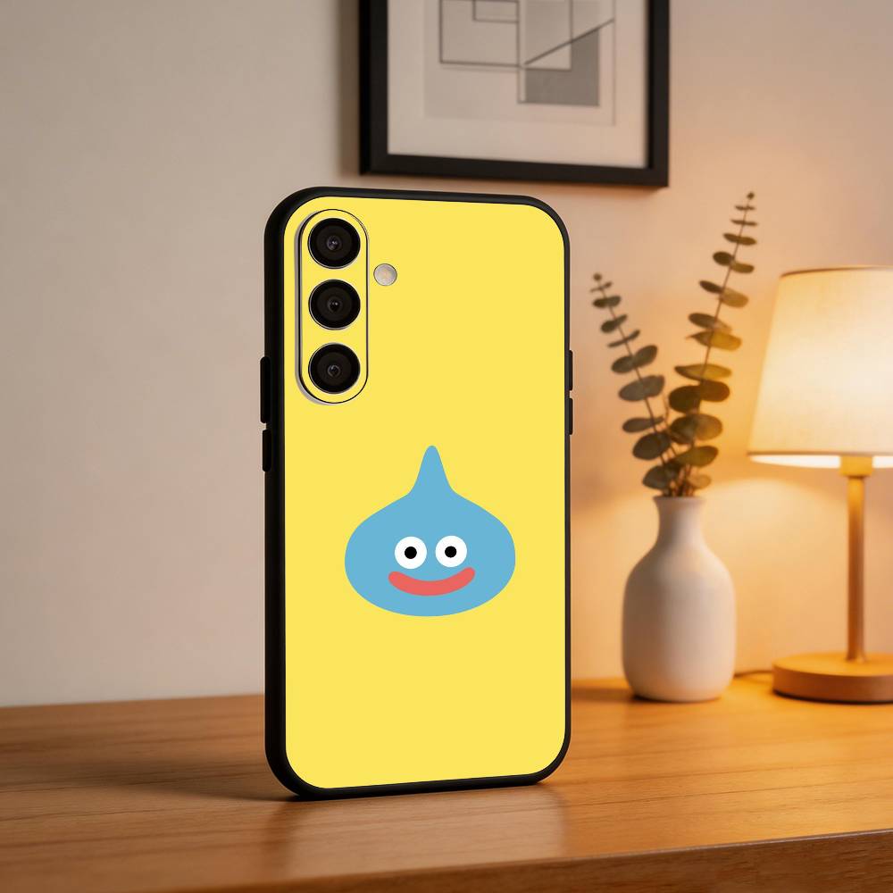 D-Dragon Quest S-слизь Чехол для телефона Samsung A73,72,71,53,52,51,22,91,80, Мягкий черный чехол
