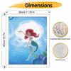 Disney DIY Little Mermaid Oil Painting Art Painting Kit Home Wall Decor Handmade Gift for Room Decorating Wall Art Canvas Painting Set