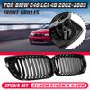 2Pcs Car Gloss Black Car Front Kidney Racing Grille Grill For BMW E46 LCI 4D 325i Facelift 2002 2003 2004 2005