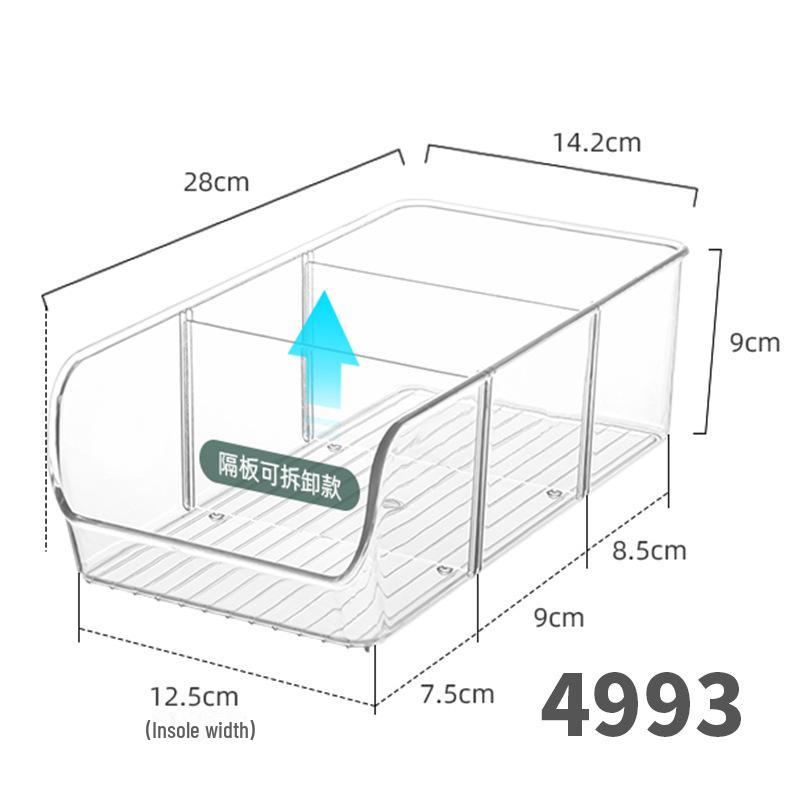 Transparent Acrylic Desktop Storage Box: Rectangular Mirror Cabinet for Cosmetics, Stationery, or Kitchen Essentials