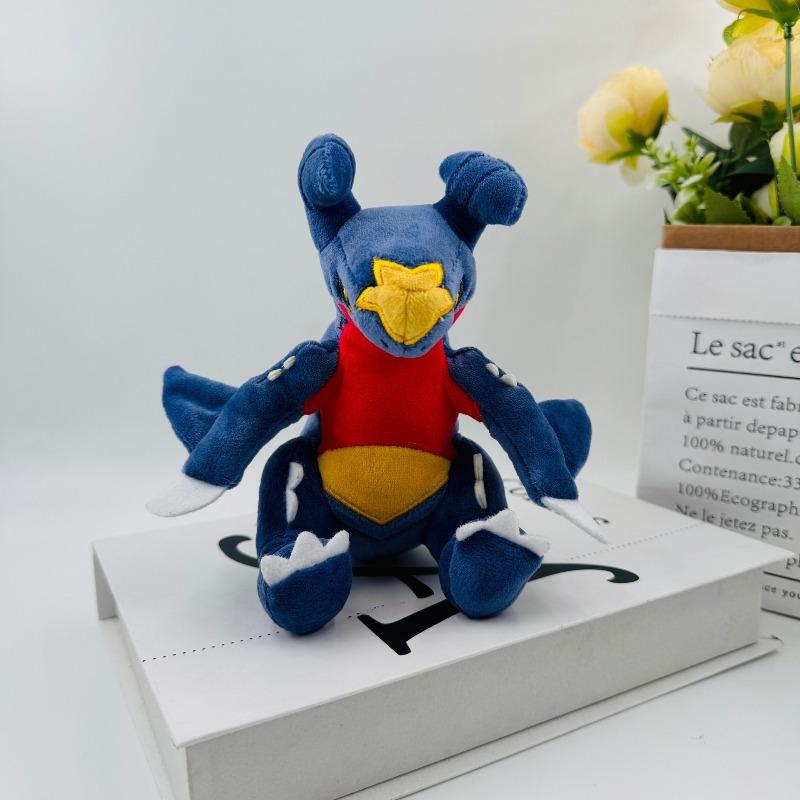 New Cute Pokemon Garchomp Plush Toy 2 Styles Cute Dragon Ground Type Shark Character Soft Stuffed Doll Anime Plushie for Fans Birthday Gift Home Decor