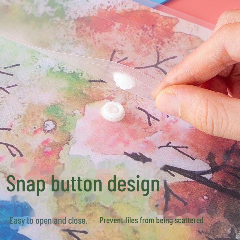 A3 Large Art Portfolio Bag - Transparent Sketch, Drawing, and Test Paper Storage for Students