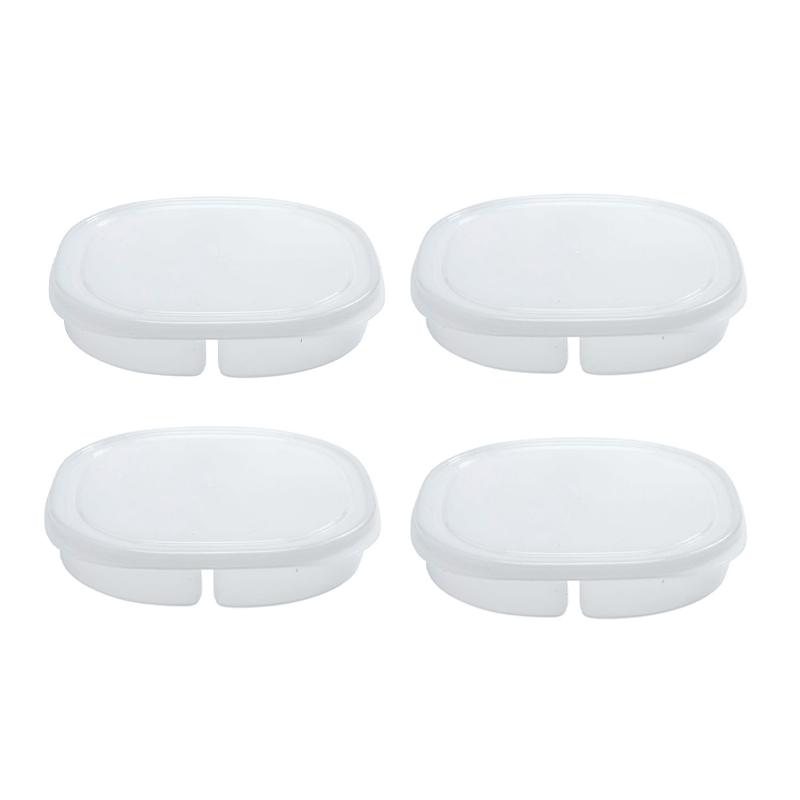 4 Сетки Холодильник Коробка для хранения мяса и продуктов для сохранения свежести Пищевой органайзер для замороженных продуктов Контейнер с перегородками Кухонная организация