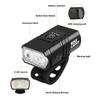 Front Bike Light USB Rechargeable Power Display Bicycle Led Light Waterproof Bicycle Headlight Flashlight Cycling Accessories