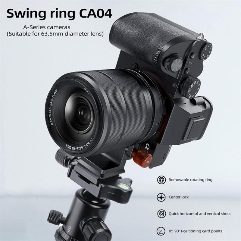Rotatable Horizontal-To-Vertical Tripod Mount Collar Lens Collar Quick Release for DSLR Mount For Stable Photography