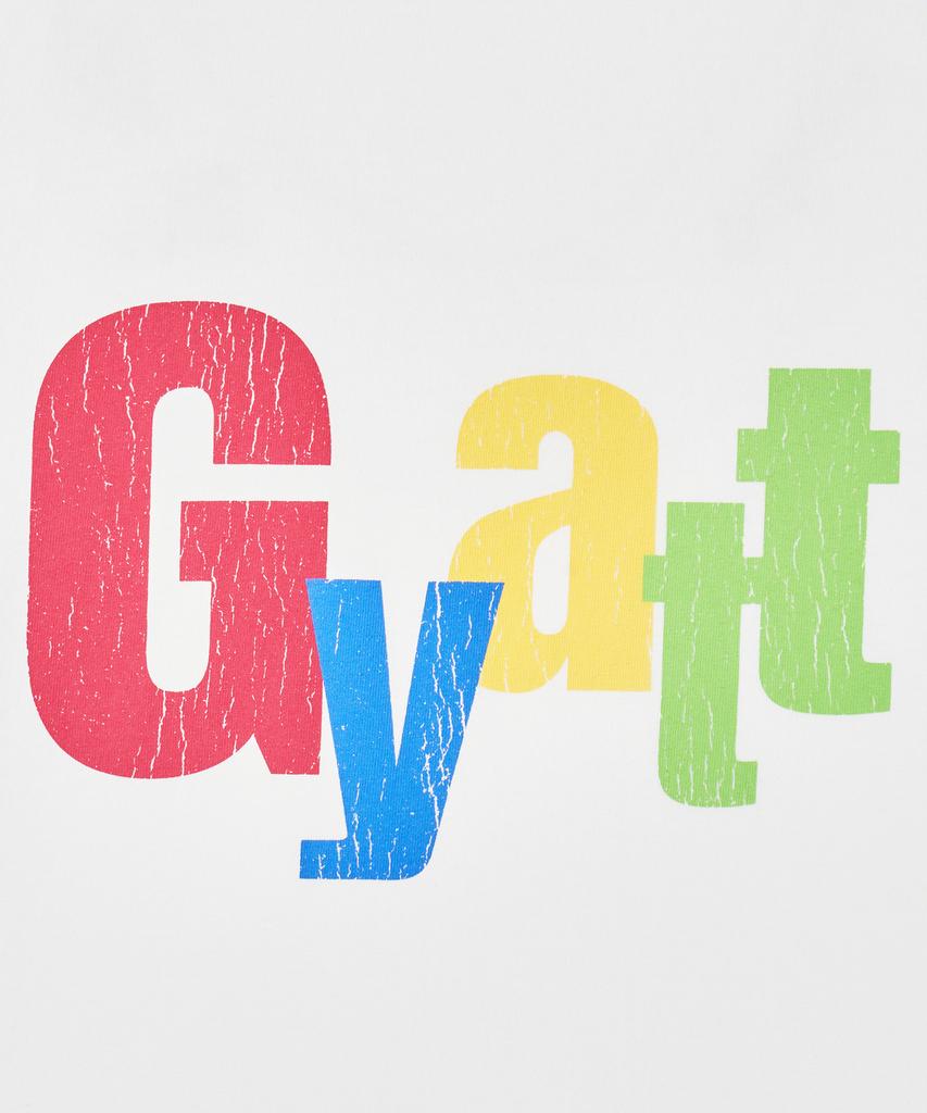 ANNOT Футболка Gyatt с эффектом потертости Цвет: внебелый