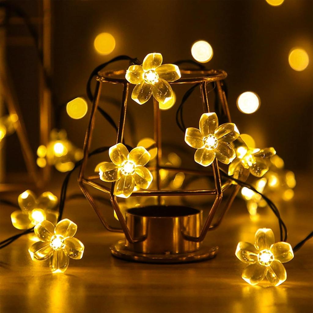 Stylish Solar String Lights [2025 Evolution, 20+ Hours of Light, High-Performance Lithium Battery & Indicator] Illumination Lights, Garden Lights, 50
