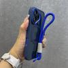 Роскошный браслет Magsafe Прозрачный чехол для телефона для iPhone 11 15 14 13 12 16 17 Pro Max Шнурок для телефона Магнитный противоударный