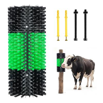 Livestock Scratching Brush, 1PC Goat Scratcher Brush Post with 4 Screws, 430 X 190 Mm Cow Scratcher for Back Itch Relief