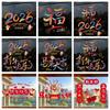 Year of Horse Gifts 2026 New Year Window Stickers Colorful Waterproof Glass Electrostatic Film Transparent Portable
