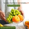 Элегантная прозрачная тарелка для фруктов и закусок: Идеально для декора гостиной и журнального столика