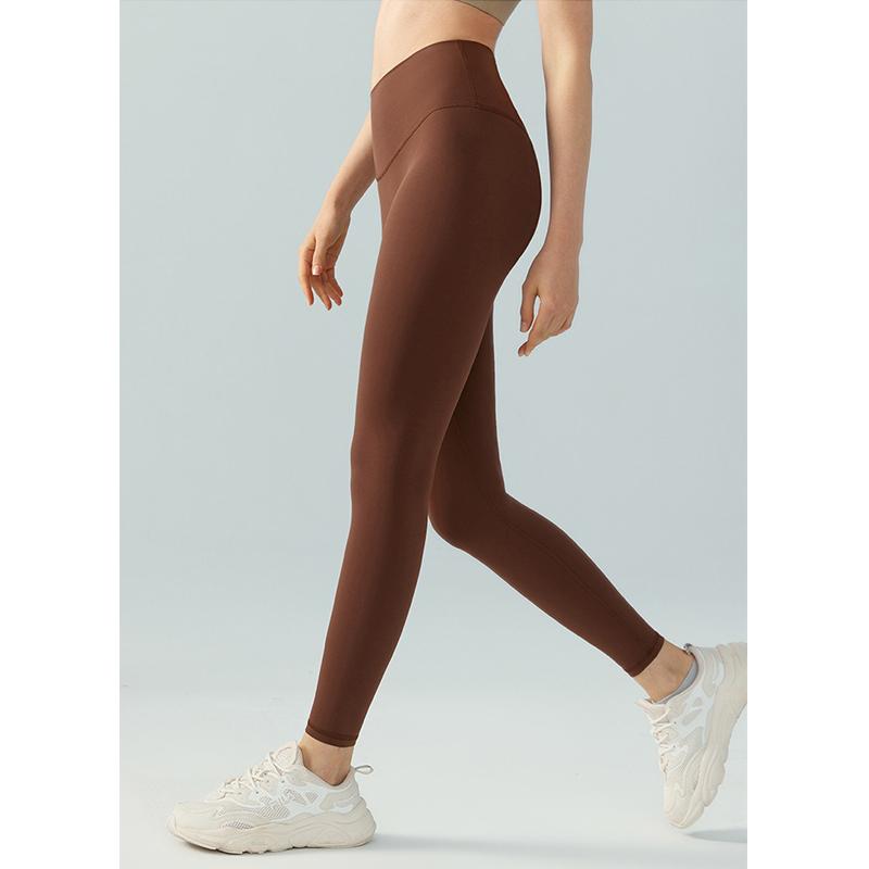 Штаны для йоги женские с высокой талией, цельные штаны для фитнеса без бокового шва, спортивные леггинсы с подъемом бедер