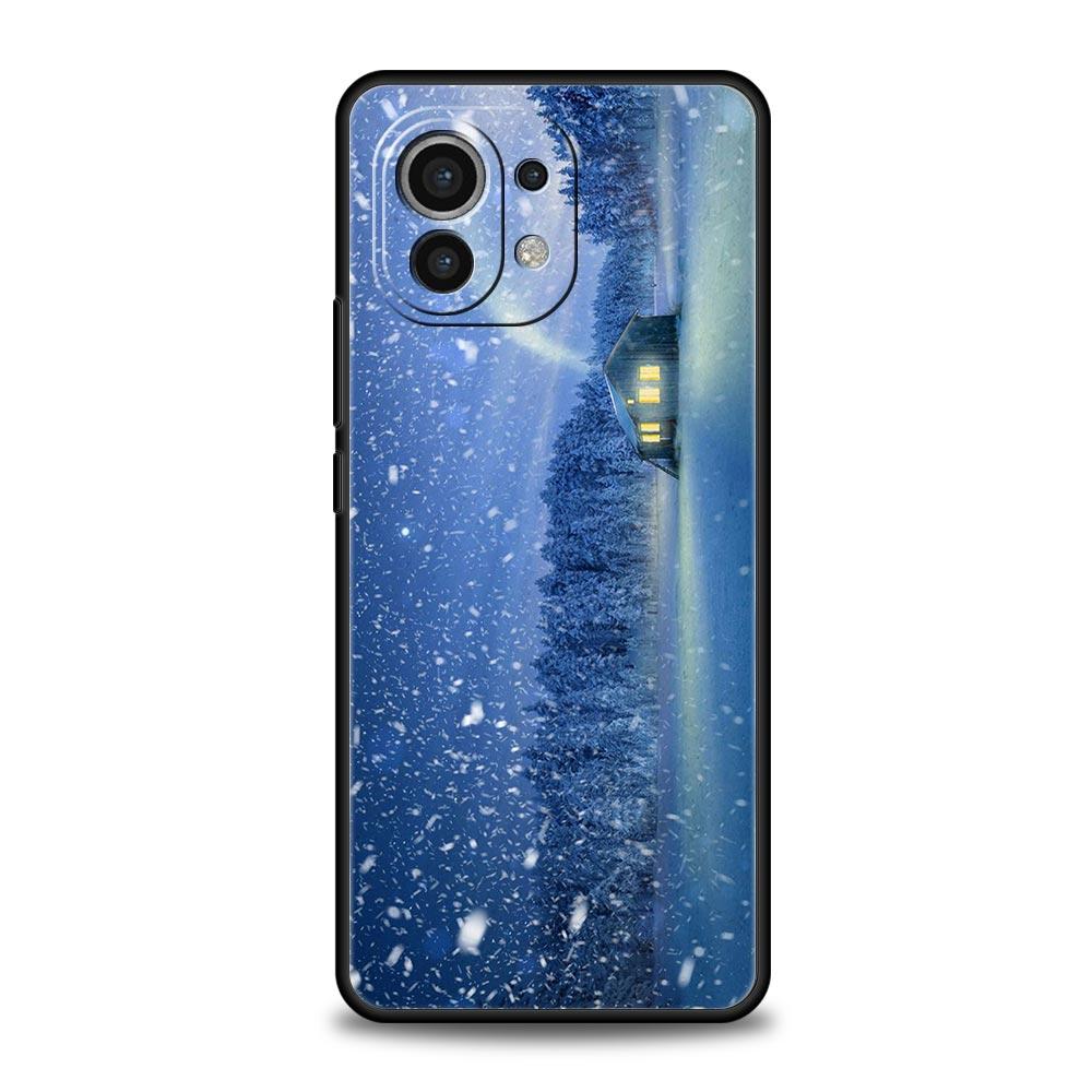 Зимний чехол для путешествий с природой и снегом для Xiaomi Poco X4 X3 NFC F3 F4 M3 M4 Mi Note 12T 10 12 11 Ultra 11T Pro 10T Lite 9T 5G