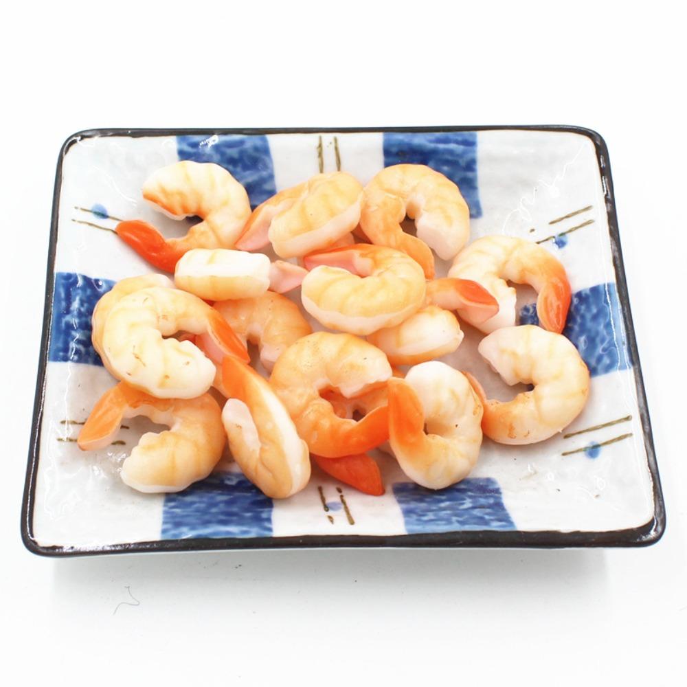 PVC Simulation Shrimp Fake Food Model Hotel Simulation Dish Decoration High Imitation Shrimp Prop Photo Window Display Model
