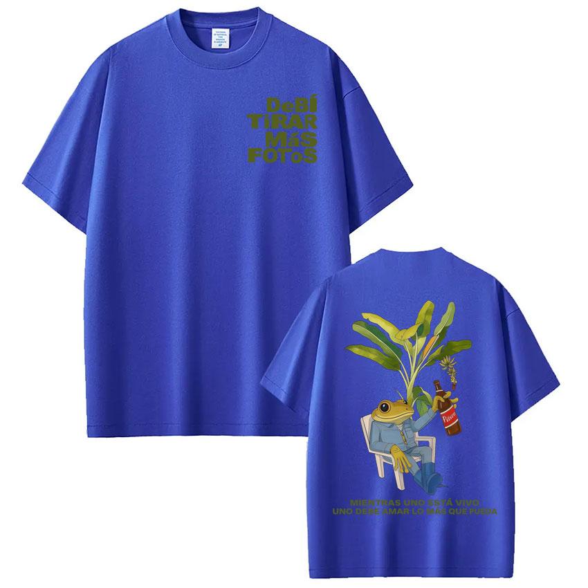 Rapper Bad Bunny Tshirt Debi Tirar Mas Fotos DTMF World Tour YK Shirts Unisexs Women Fashion Vintage Hip Hop Streetwear Tees