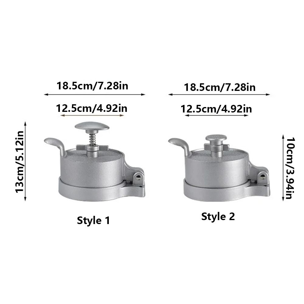 Алюминиевый сплав с цинком Материал Ручная пресс-форма для бургеров Ручной пресс Машина для бургеров Тонкие бургеры