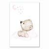 Pink Bear Moon Star Child Nursery Print Cartoon Animal Wall Art Canvas Painting Nordic Kid Baby Room Decoration Picture No Frame