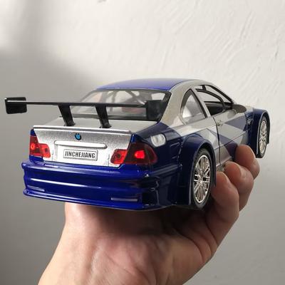 1:24 BMW M3 GTR E46 Performance Road Racing Сплав Металл Литье под давлением Модель Автомобиля Домашний Декор и Коллекционные Предметы Хобби Дисплей Украшения