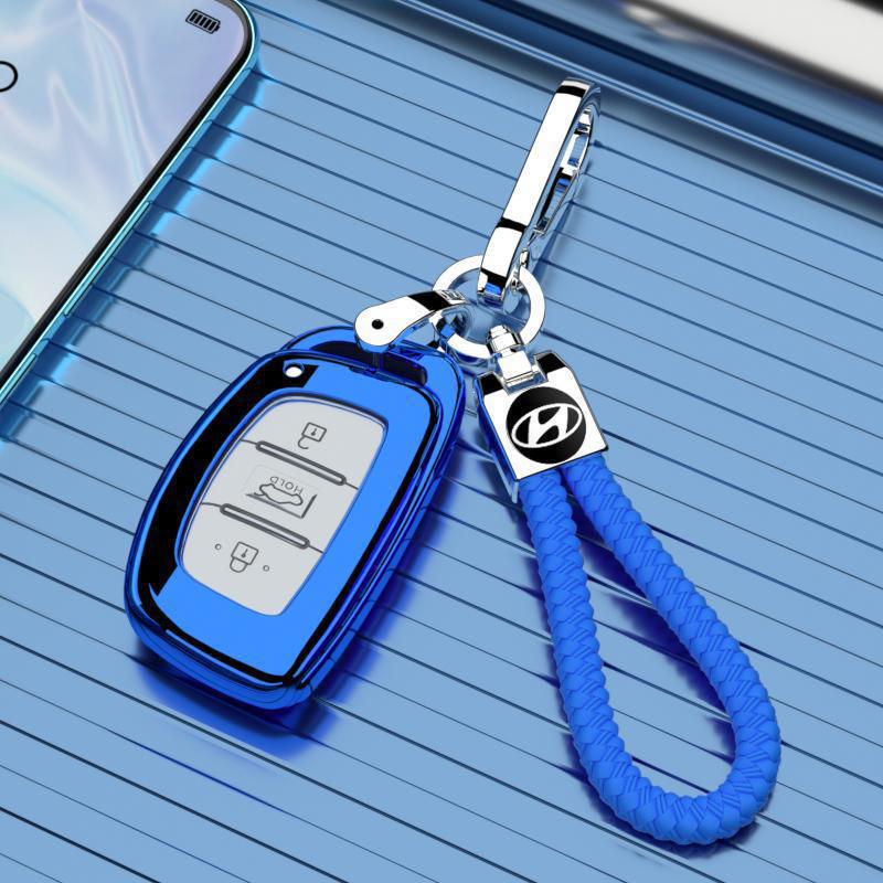 Чехол-брелок и цепочка с пряжкой для Hyundai Tucson 2015-2020 - Совместим с моделями Beijing 19 и 2018.