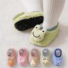 Cartoon Baby Socks Shoes Anti-slip Toddler Plush Floor Socks Cute Baby Walker Shoes  Autumn Winter