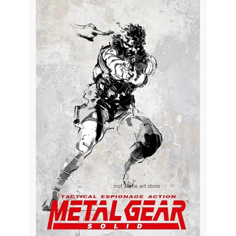 Художественный постер серии Metal Gear Solid - декор на холсте для любителей игр