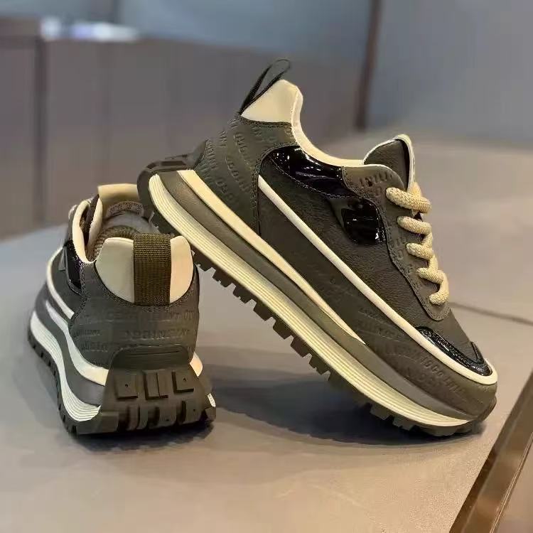 Интернет-знаменитости, популярная мужская обувь 2024 года, зимняя новая мода, повседневная, универсальная, высококачественная, модная обувь для пап, мужская обувь для увеличения роста