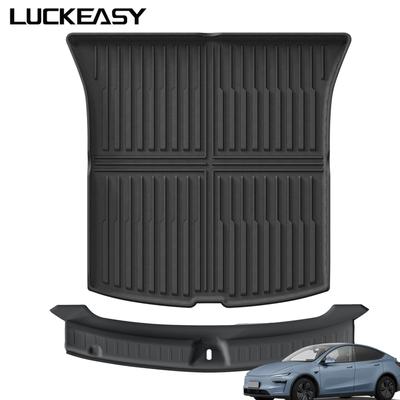 LUCKEASY for Tesla Model Y Launch 2025 2026 Juniper Cargo Liner Trunk Mats Protection Anti-dirt Protective Pad Accessories Black