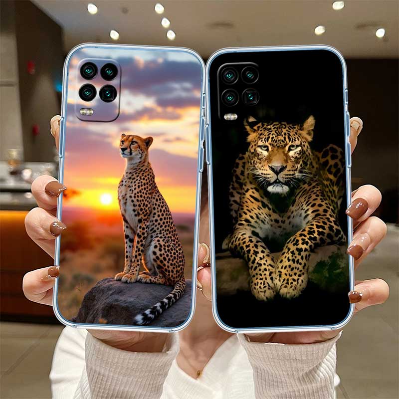 UP2 Animal Leopard Transparent Phone Case for Motorola Moto Edge 20 30 40 50 S30 Fusion Ultra Pro Neo Lite + G200 G23