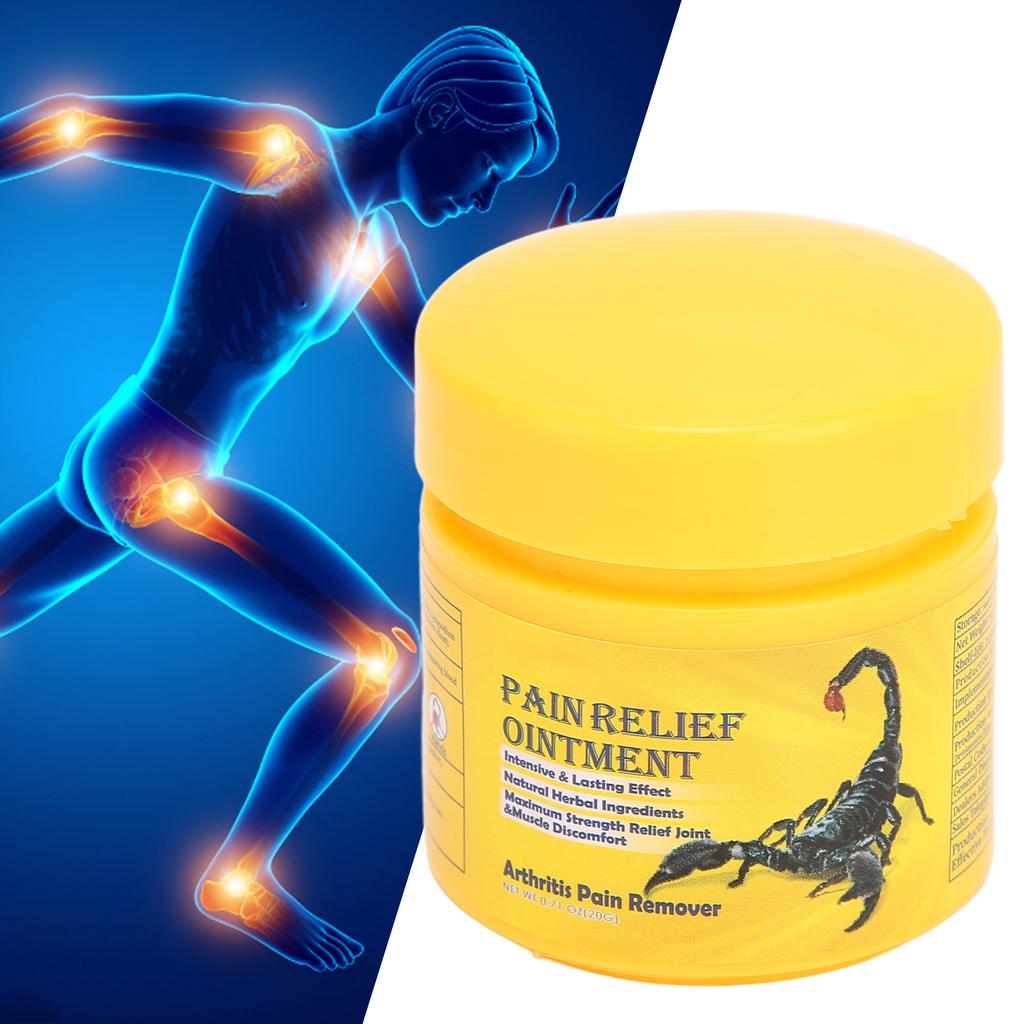 Мазь от боли в суставах Уменьшает артрит Растяжение мышц Обезболивающий крем для шеи, плеча, поясницы, ноги 0,71 унции