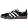 Мужские кроссовки Gazelle Indoor Core Black из лакированной кожи, облачно-белые JQ8124