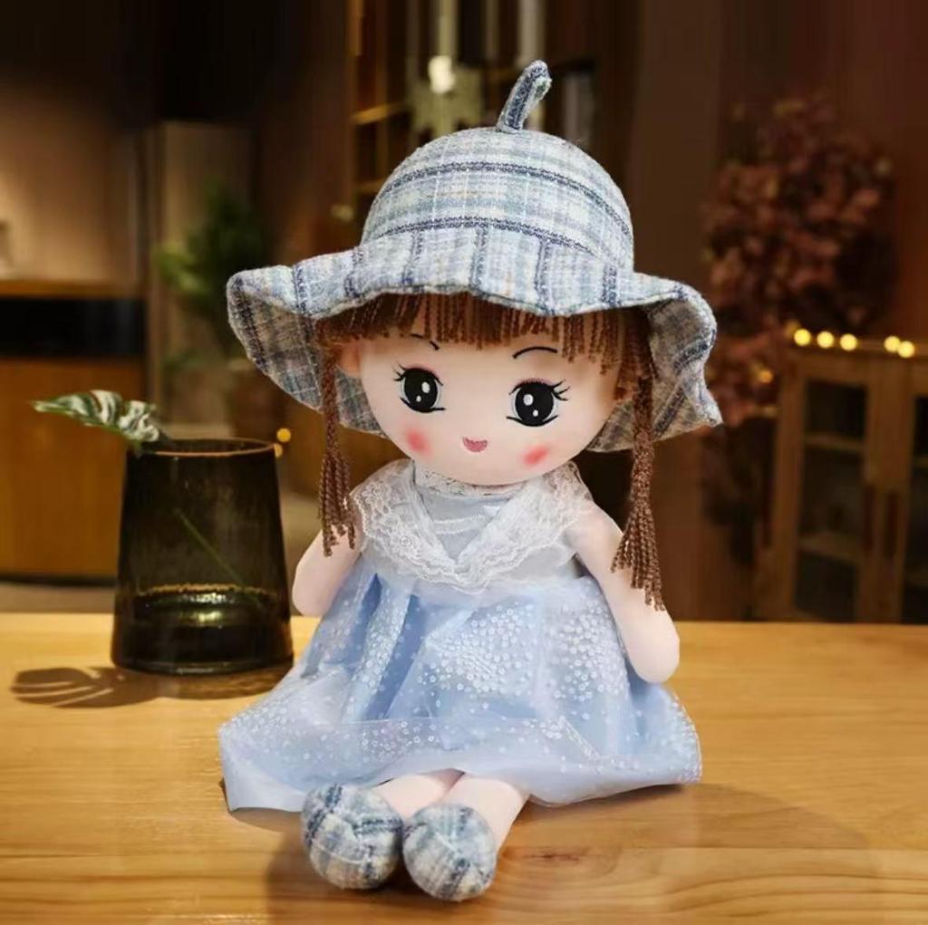 Очаровательная плюшевая кукла для девочек - Успокаивающий подарок на день рождения