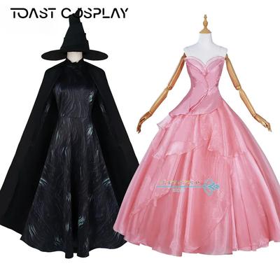 Косплей-костюм Злой Глинды, Маскировка Злой Эльфабы, Женское розовое платье, Наряды для Хэллоуина, карнавальной вечеринки, костюм, униформа