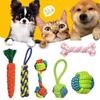 Durable Cotton Rope & Frisbee Dog Toy Set for Small/Medium Breeds