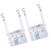 Pack of 2 Adjustable Hanging Meshes Bath Storage Bags Breathable Fabric No Tools Installation for Bathroom Organization