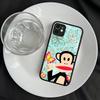 Famous Luxurious P-paul F-frank For iPhone 16 15 14 13 12 11 Pro Max X XS MAX Plus Translucent Black Phone Cover