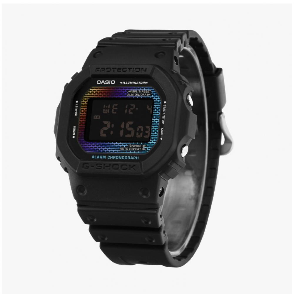 G Shock DW 5600RW 1DR DW 5600RW 1 5600 SerieS DIGITAL SQUARE SPORTS Soldier Rainbow Мужские часы из искусственной кожи